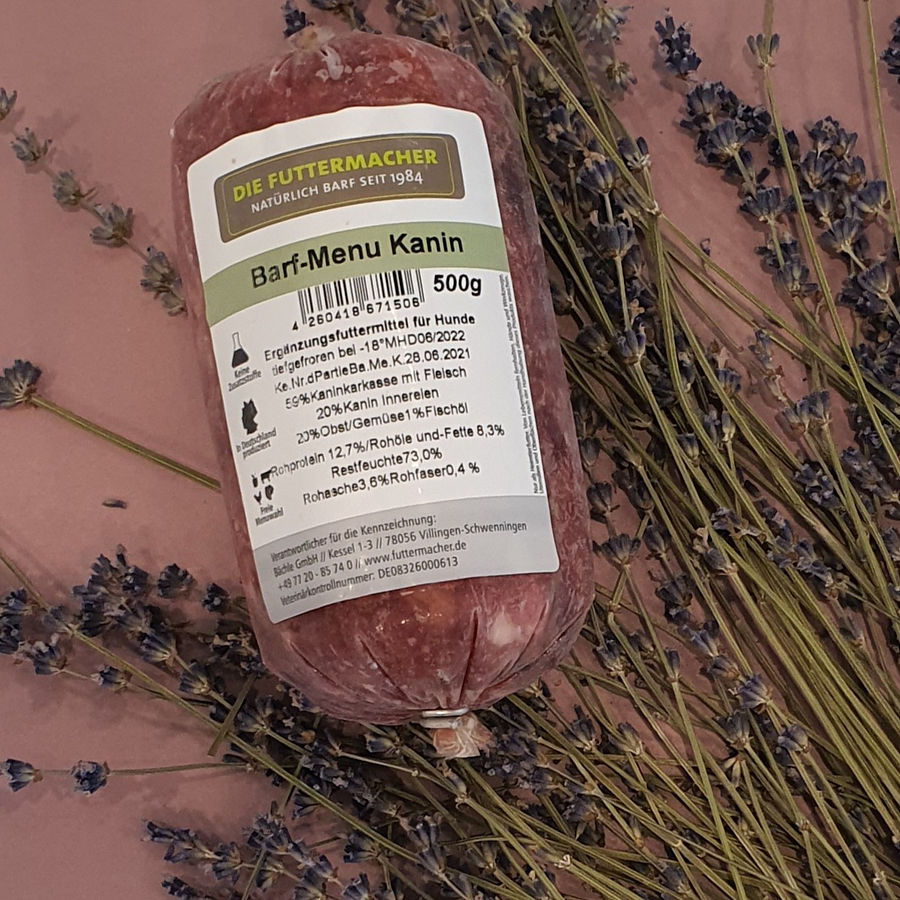 BARF Menü Kaninchen 500 g